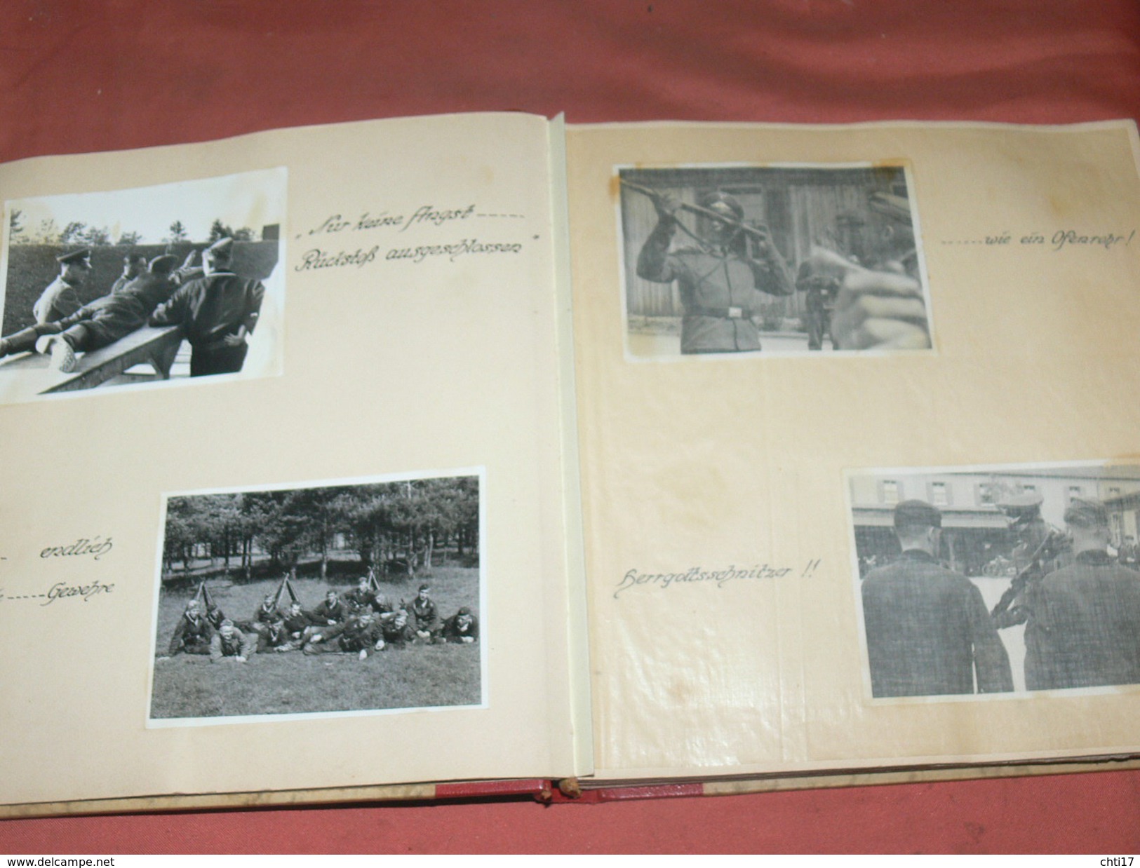 ALBUM PHOTOS MORBISCH  1939 / NEUSIEDLERSEE  VIENNE  / MILITARIA III REICH / SOLDAT LUFTWAFFE / CANON FLACK 75 / DCA /