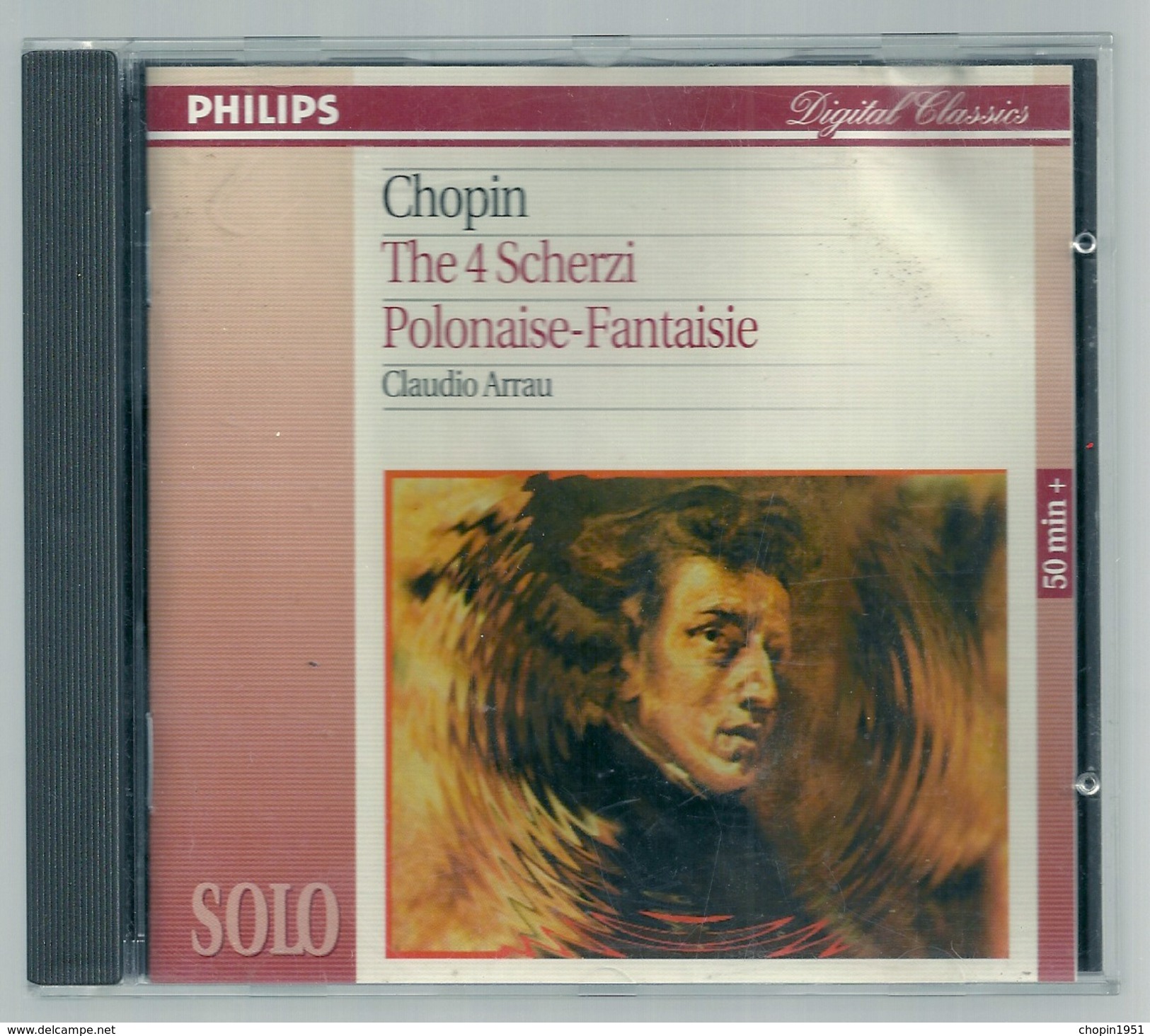 CD PIANO - CHOPIN - LES 4 SCHERZI - POLONAISE-FANTAISIE - CLAUDIO ARRAU, Piano - Klassik