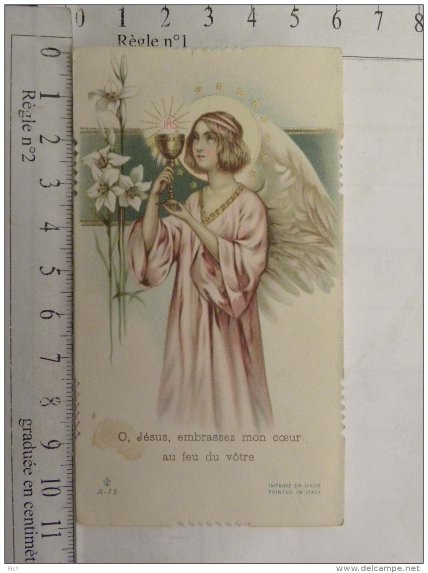 Image Religieuse - O Jésus, Embrassez Mon Coeur Au Feu Du Vôtre -  Eglise D'Yzeures 4 Juin 1944 - Marguerite Moivière - Images Religieuses