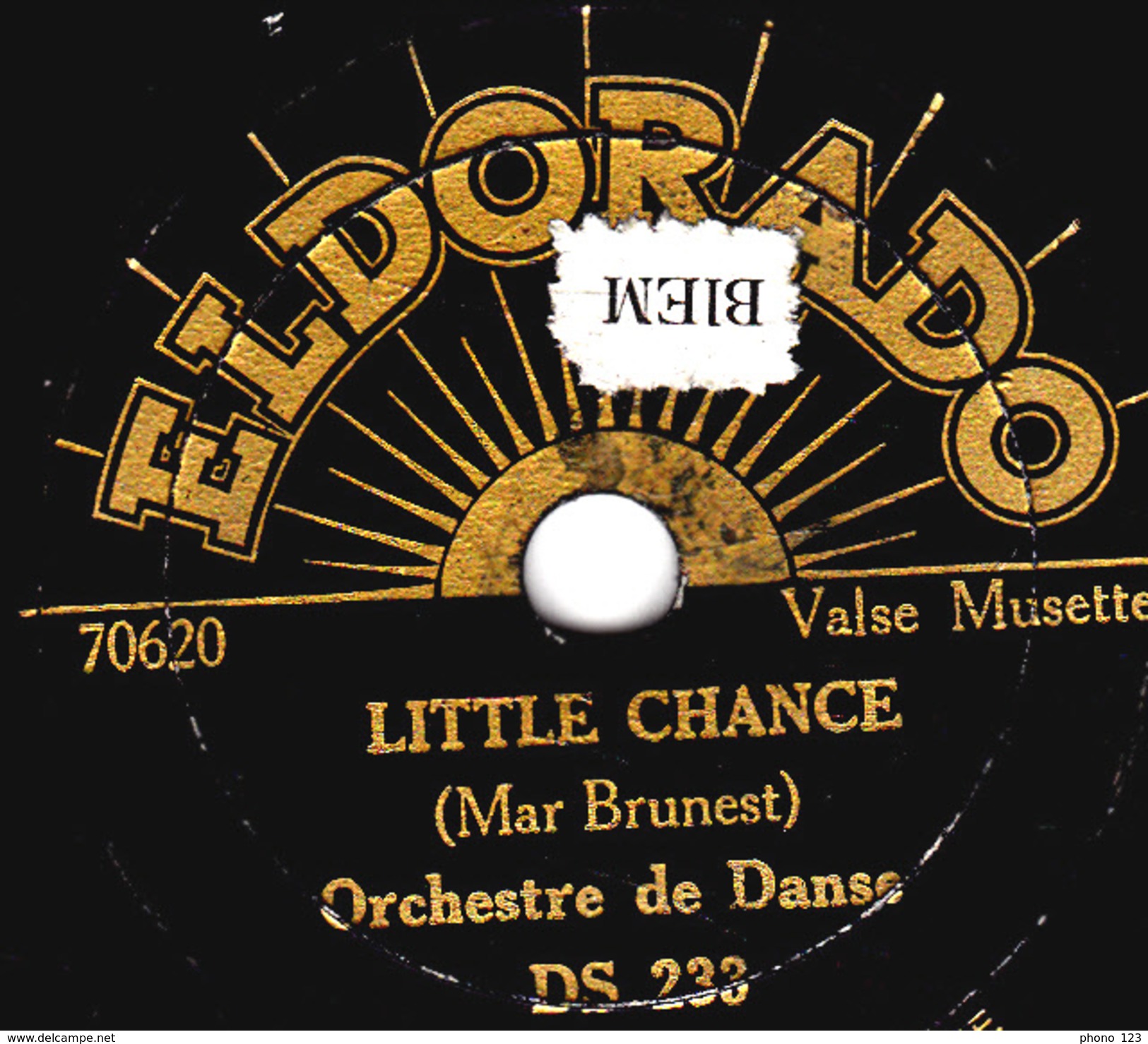 78 T. -  20 Cm - état Tb -  Orchestre De Danse - LITTLE CHANCE - ALCALA - 78 T - Disques Pour Gramophone