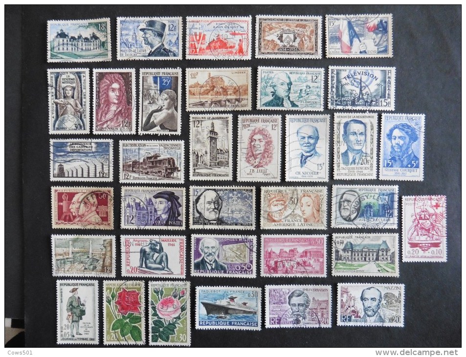 France :35 Timbres  Oblitérés : - Collectors