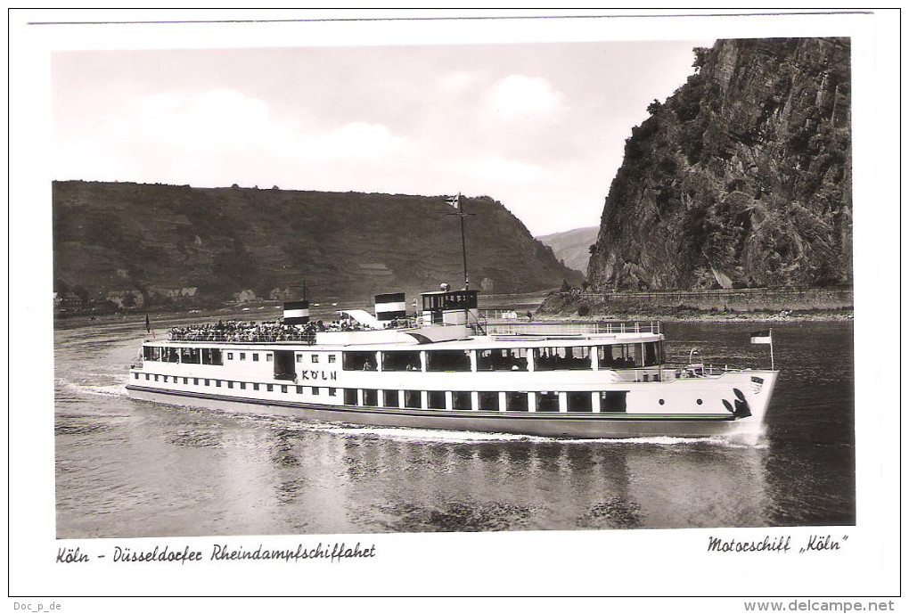 Köln Düsseldorfer Rheindampfschiffahrt - Motorschiff " Köln " - Schiff - Dampfer - Ship - Paquebots