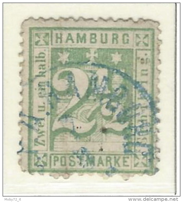 Hamburg - 1864 - Usato/used - Cifre - Mi N. 9 - Hamburg