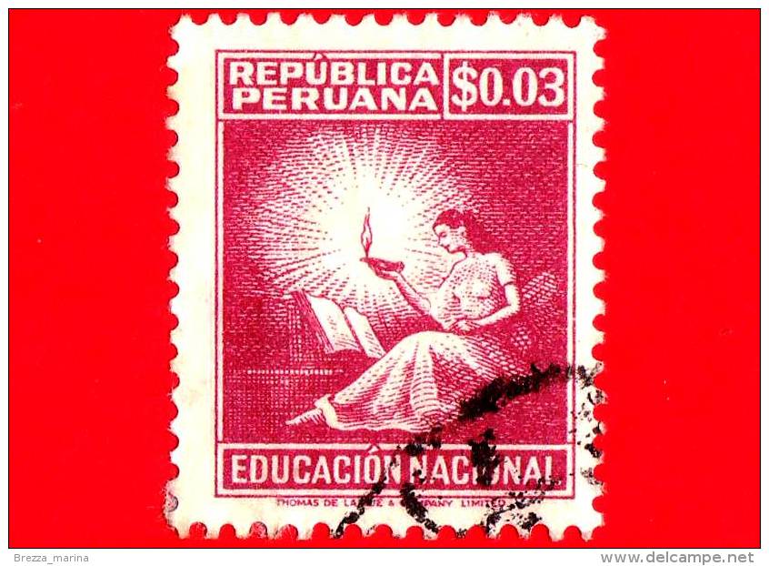 PERU - Usato - 1950 - Formazione Nazionale - Candele - Donne  - 0.03 - De La Rue - Peru