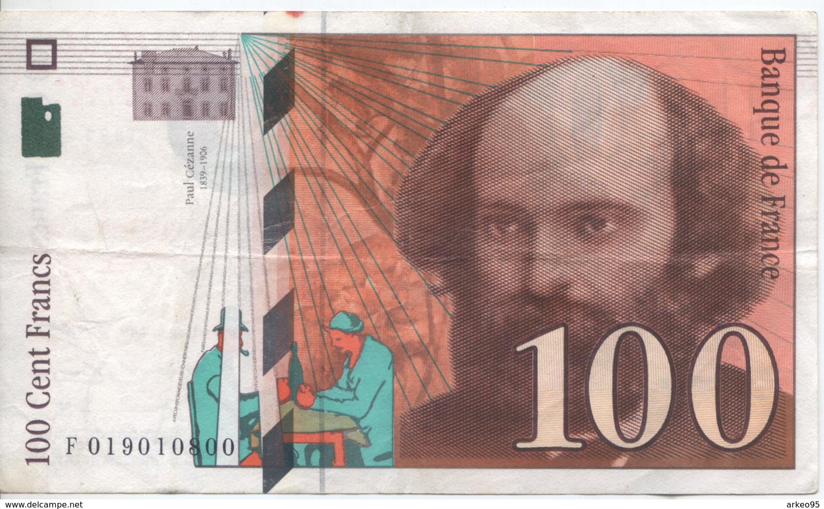 Billet De 100 Francs Cézanne - 100 F 1997-1998 ''Cézanne''