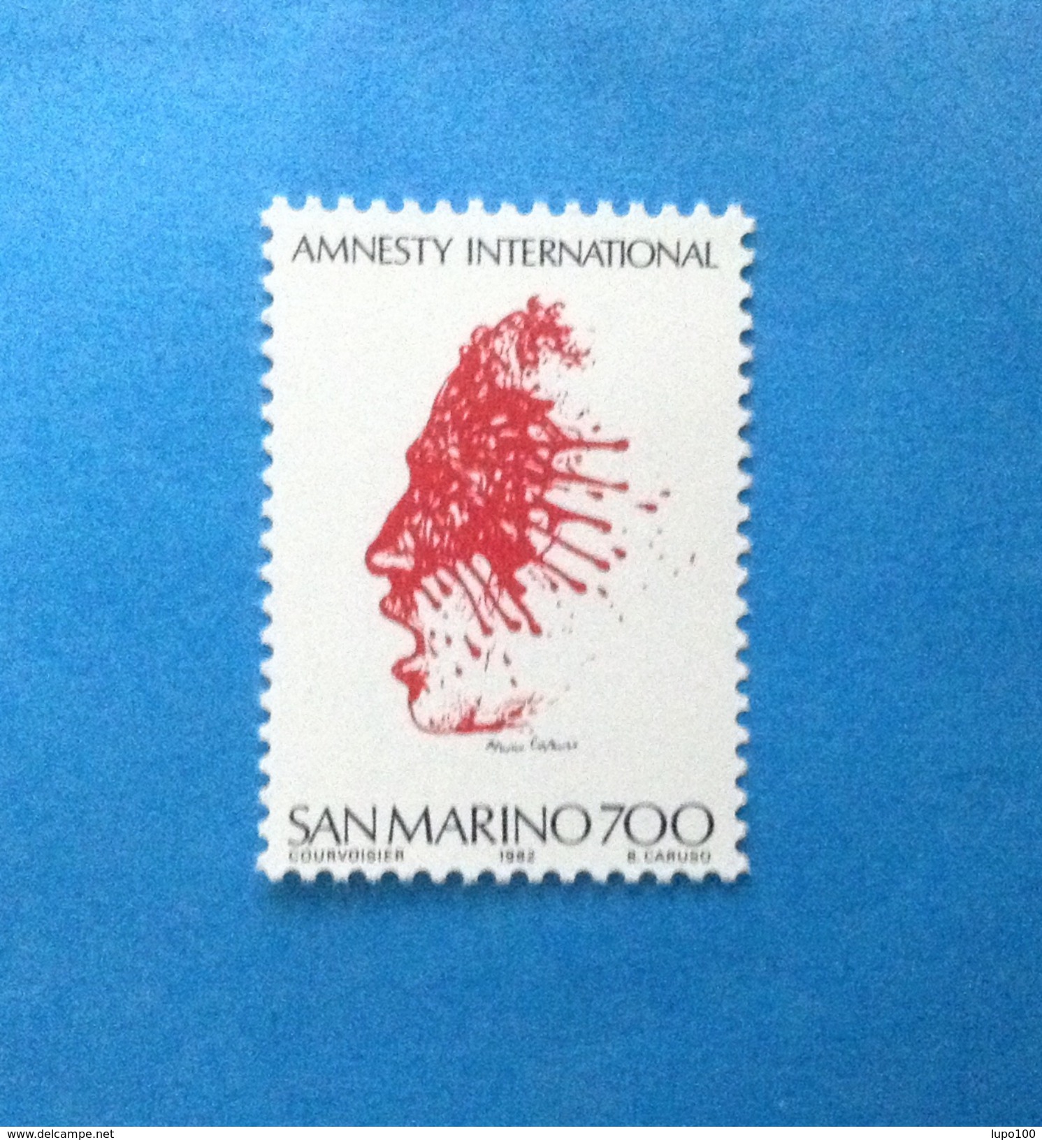 1982 SAN MARINO FRANCOBOLLO NUOVO STAMP NEW MNH** AMNESTY INTERNATIONAL - Neufs