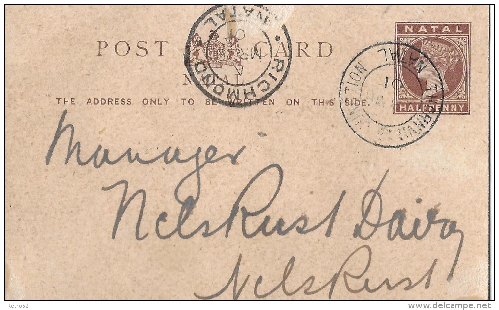 RICHMOND - Post Card Half Penny  Anno 27.03.1901 - Briefe U. Dokumente