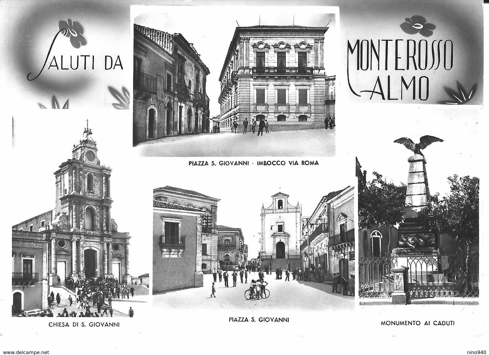 SALUTI DA MONTEROSSO ALMO  - VEDUTINE- F/G - V: 1965 - Autres & Non Classés