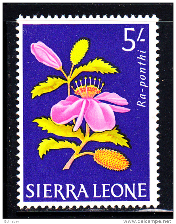 Sierra Leone MH Scott #237 5sh Ra-ponthi - Flowers 1963 - Sierra Leone (1961-...)