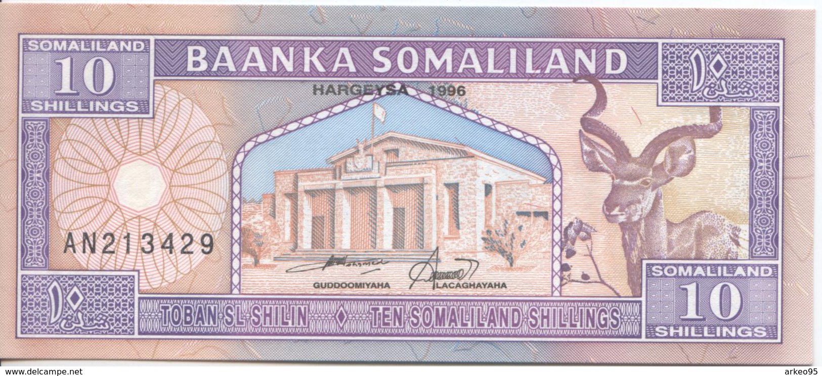 Billet De 10 Shillings Du Somaliland, Très Bon état - Somalie
