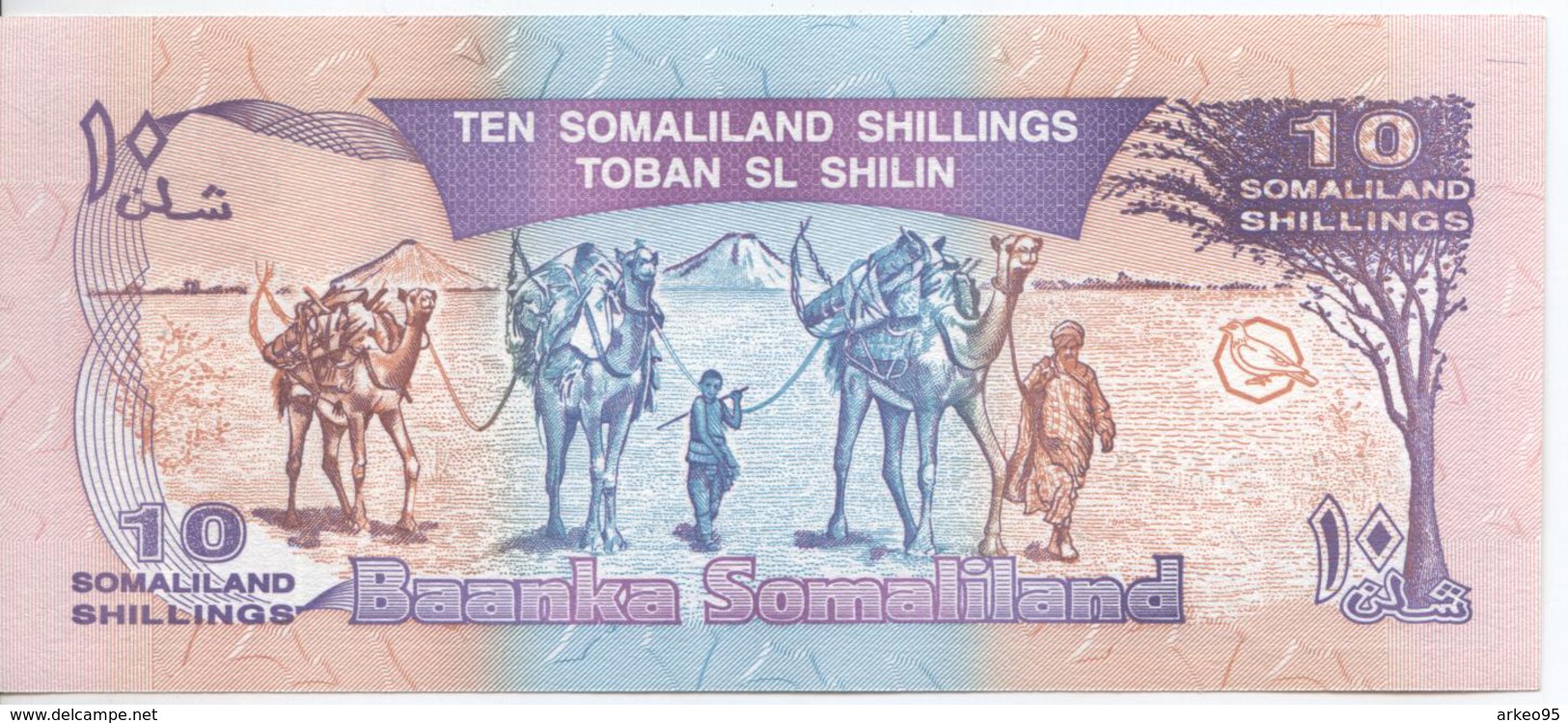 Billet De 10 Shillings Du Somaliland, Très Bon état - Somalie