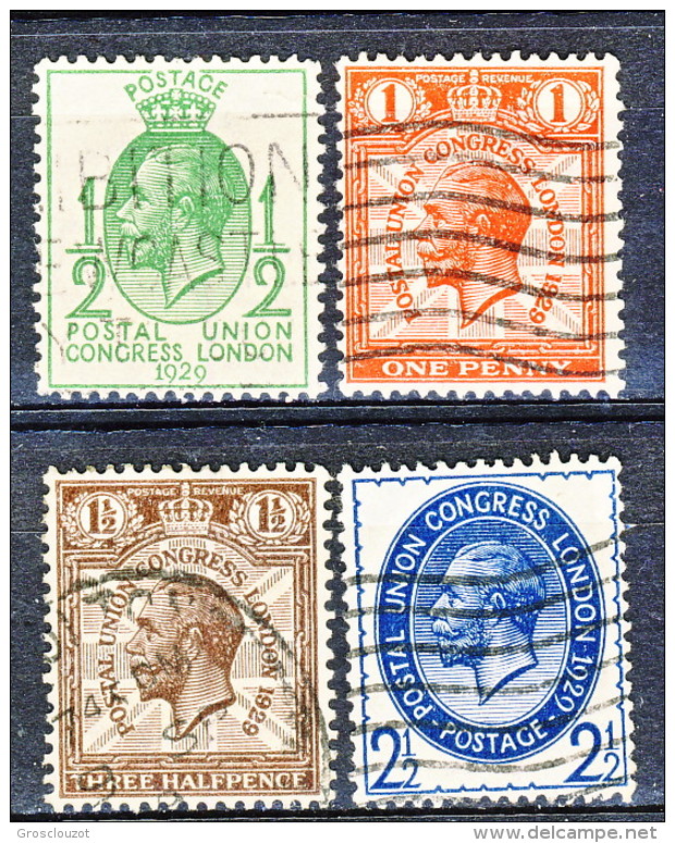 UK George V 1929 Serie N. 179-182 Usati Cat. € 10 - Non Classificati