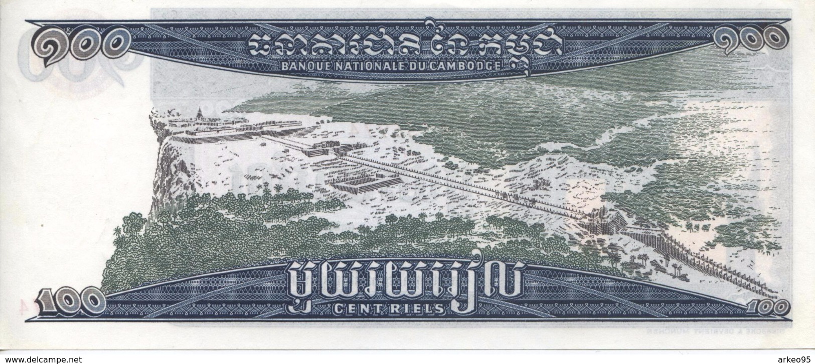 Billet De 100 Riels Du Cambodge - Cambodia