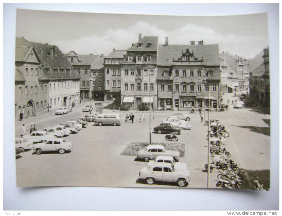 BORNA - Marktplatz - Autos, Old Cars, Motorrad, Motorcycles - 1966 - Unused - Borna