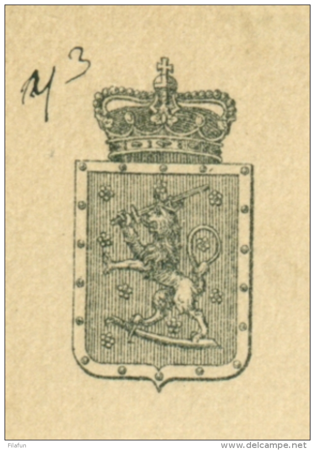 Suomi Finland - 1889 - 10P Carte Postale 10 Pearls, To Lovisa - Postal Stationery