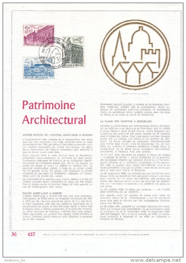 Carte Max Gold - Feuillet Or - 1769-71 - Patrimoine Architectural - 1971-1980