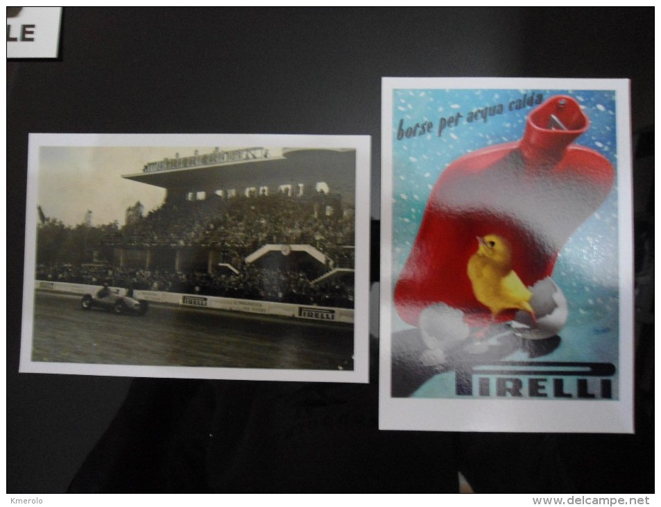 PIRELLI Lot De 2 Cartes Postales - Pubblicitari