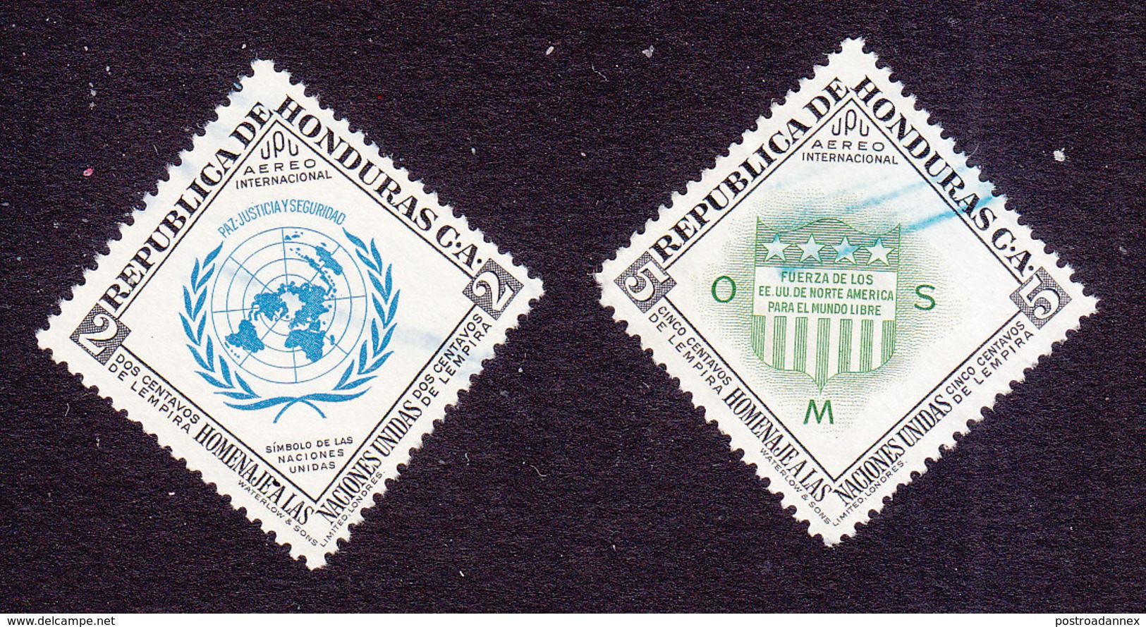 Honduras, Scott #C223, C225, Used, UN,  Issued 1953 - Honduras