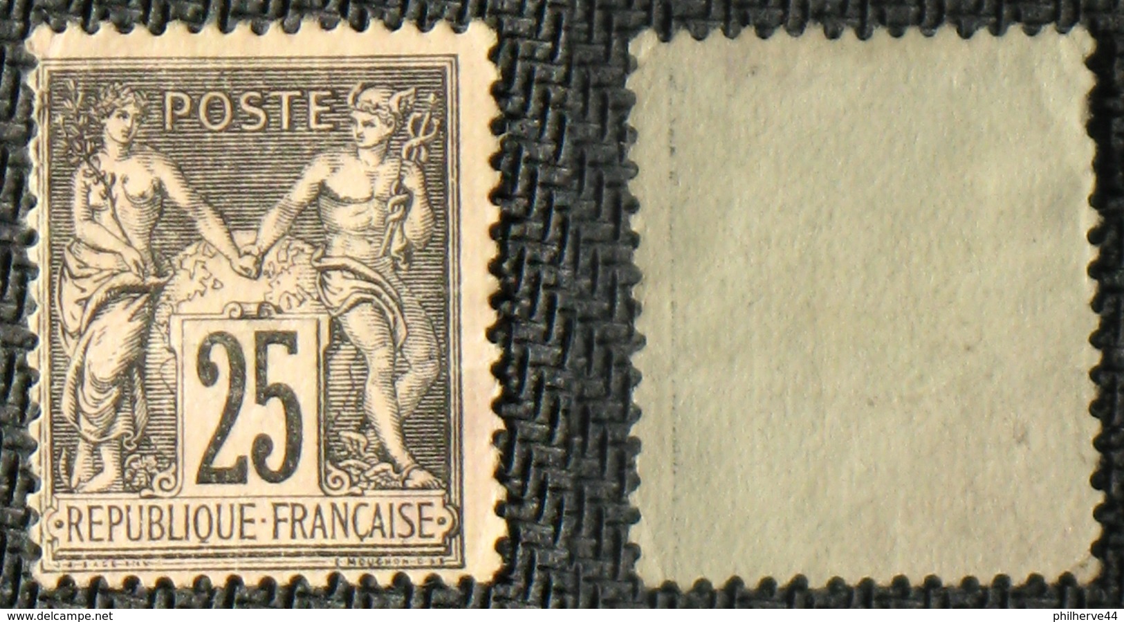 N° 97 - 25c Noir/rose SAGE Neuf NSG TB Cote 40&euro; - 1876-1898 Sage (Type II)