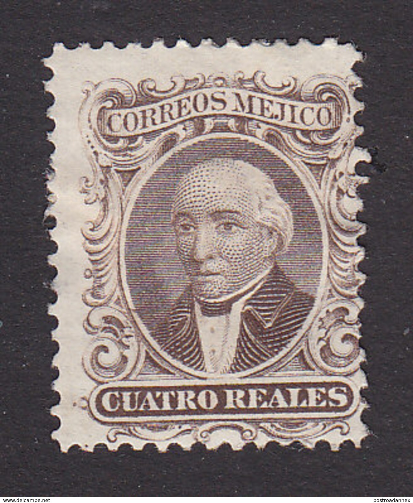 Mexico, Scott #16a, Mint Hinged, Hidalgo, Issued 1864 - Mexico