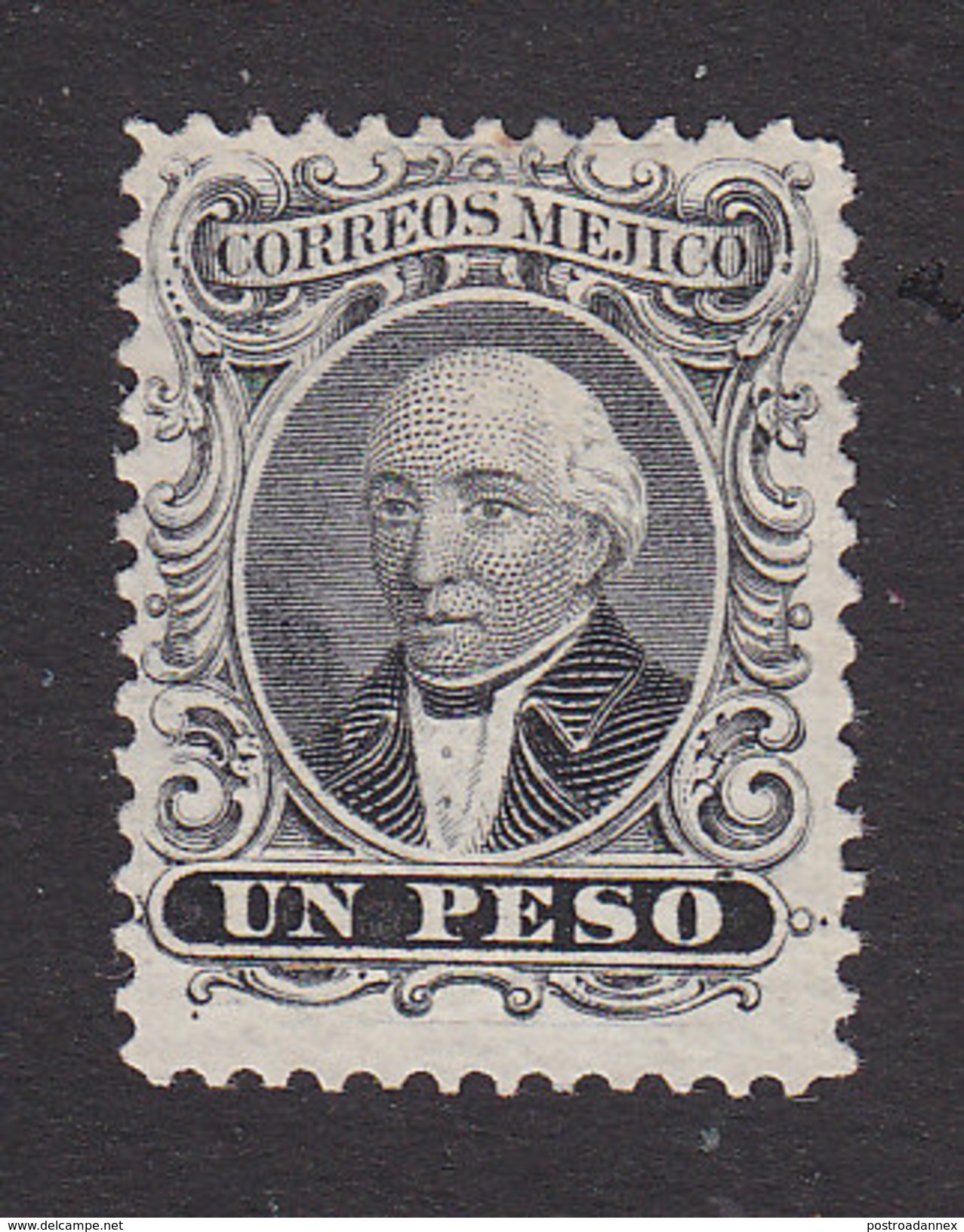 Mexico, Scott #17a, Mint No Gum, Hidalgo, Issued 1864 - Mexico