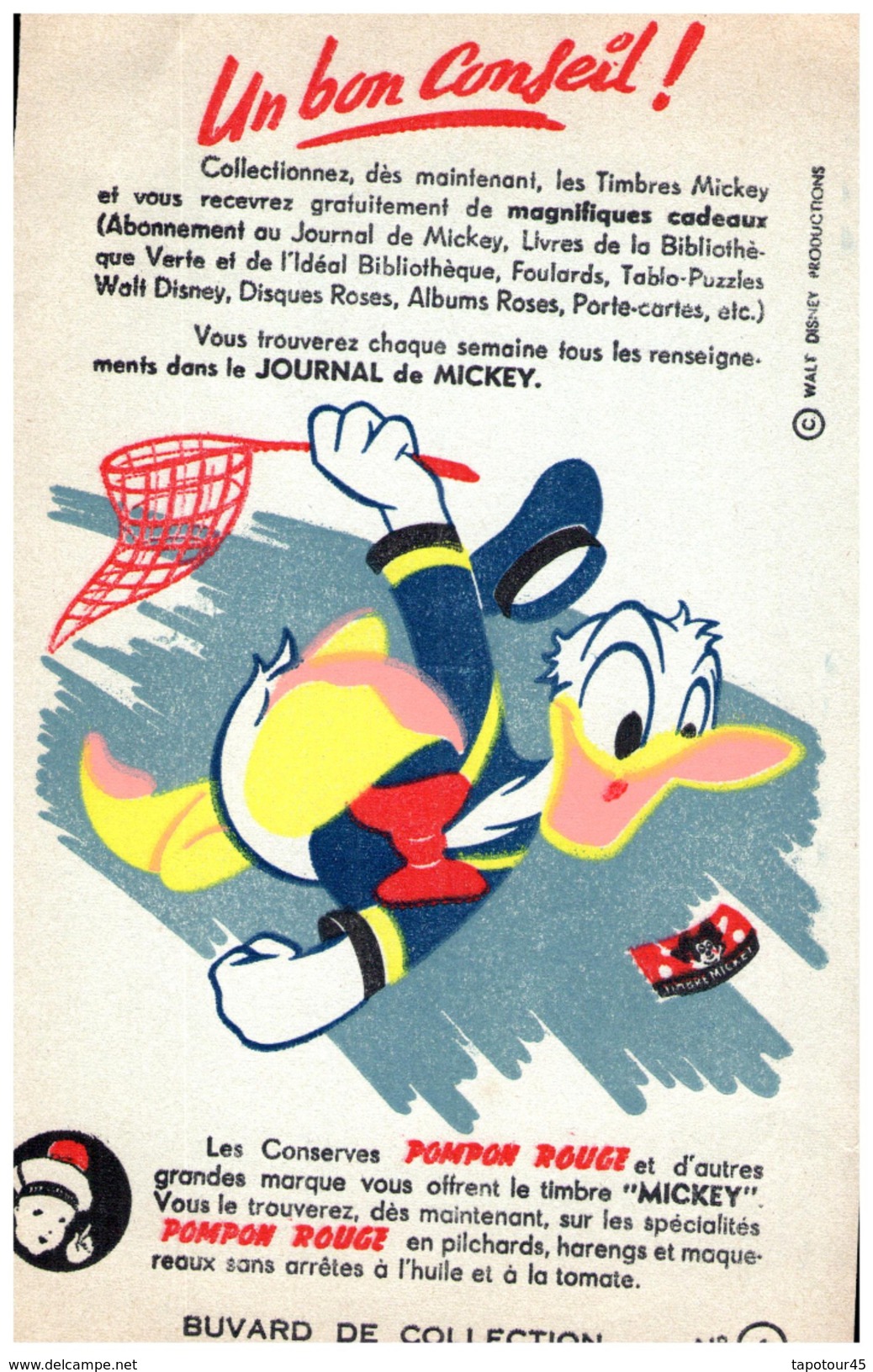 J J M/Buvard  Journal De Mickey (les Modeles Sont Diférents)   (N= 2) - J