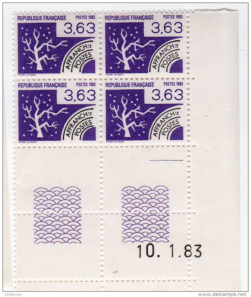 768 - FRANCE   Préo. série  n° 178 / 81 ** Les Quatres Saisons  1983   TB.