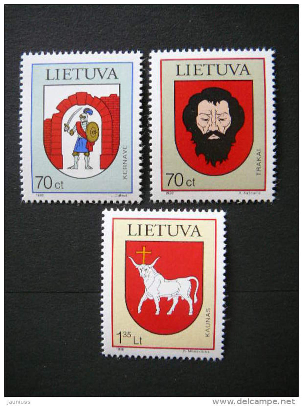 Lietuva Litauen Lituanie Litouwen Lithuania 1998 MNH # Mi. 673/5 Coats Of Arms - Lituania