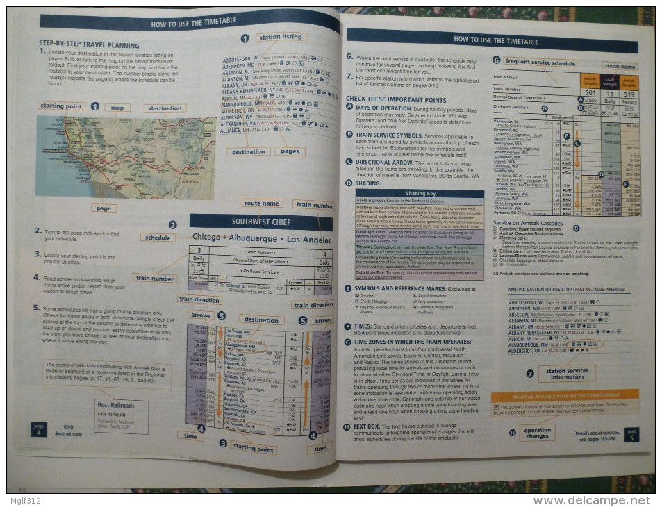 USA : RESEAU AMTRAK - INDICATEUR HORAIRES  HIVER PRINTEMPS 2016 Depuis Le 11 Janvier - Voir Les Scans - Wereld