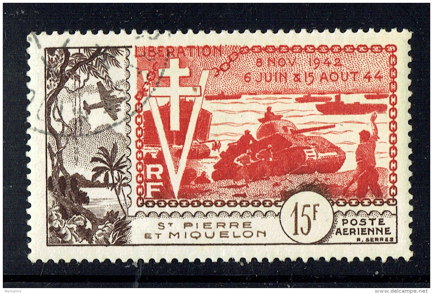 1954  10è Ann. De La Libération  Yv PA 22 - Used Stamps