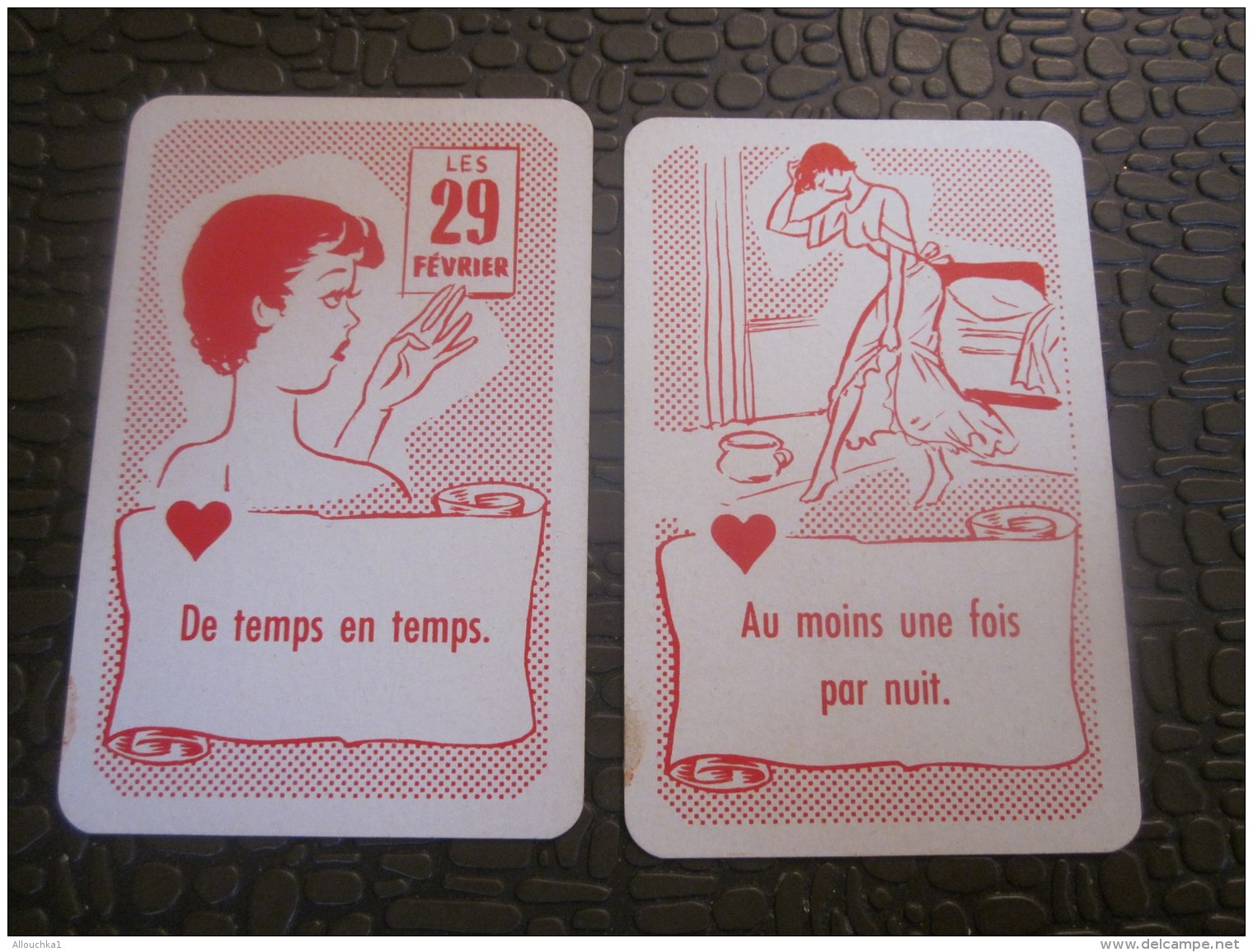 Vintage Jeu De 32 Cartes à Jouer Grivoise EROTIC - Single Swap/playing Card Erotique Erotik Spielkarte Erotico Erotiques - Playing Cards (classic)