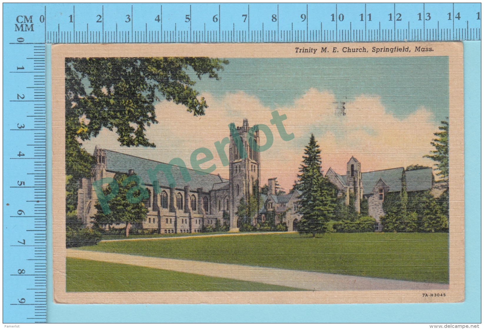 USA Mass.- Trinity M.E. Church Springfield Mass. Used In 1951 - 2 Scans - Springfield