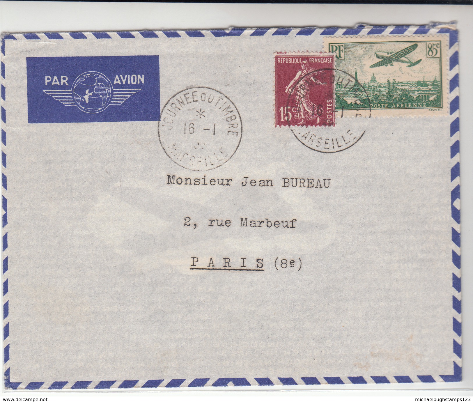 France / Airmail / Stamp Days - Other & Unclassified