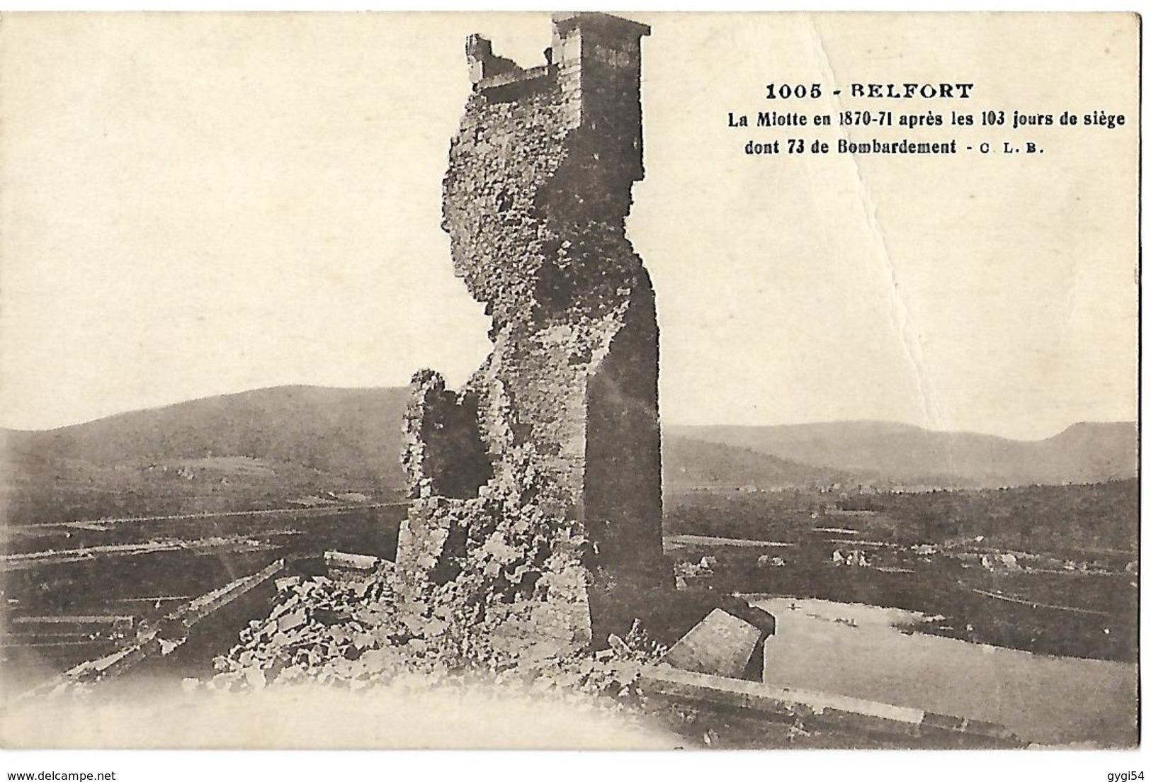 90   Belfort    La Miotte Après  Les 103 Jours De Siège   CPA 1918 - Belfort – Siège De Belfort