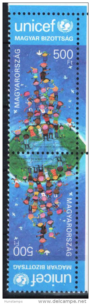 Hungary 2015 / 3. UNICEF Hungarian Committee Stamp In TETE-BECHE Pairs MNH (**) - Unused Stamps