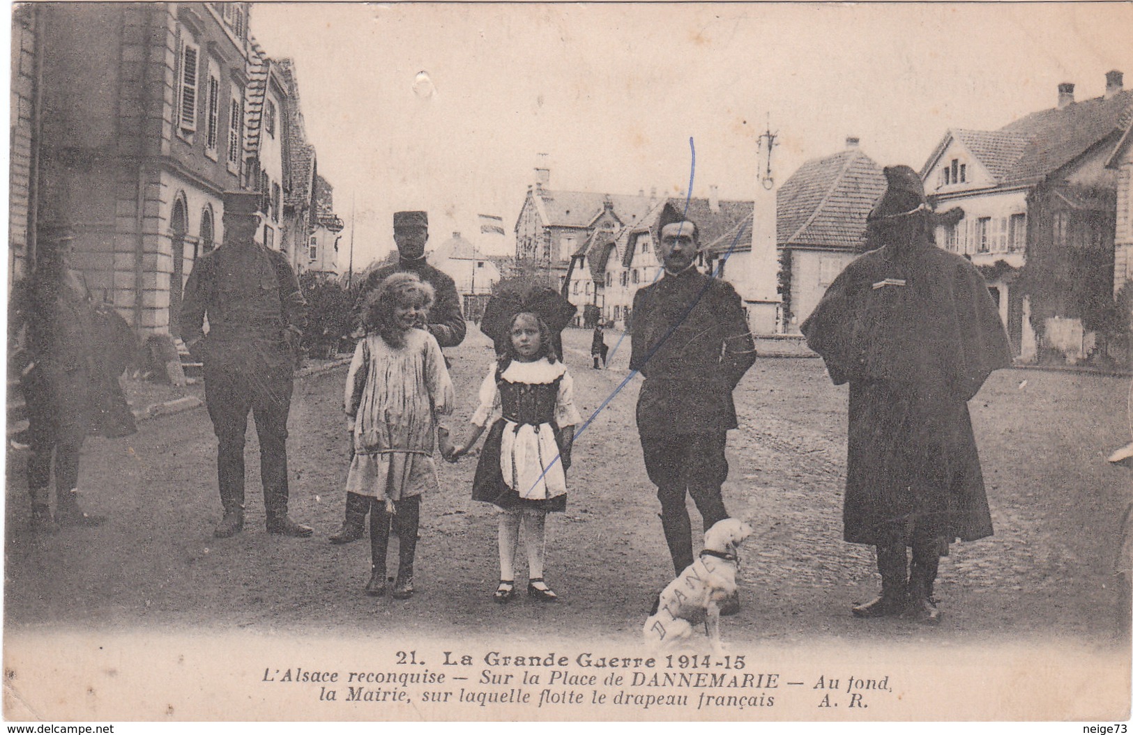 Cpa Du 68 - La Grande Guerre De 1914-15 - L'Alsace Reconquise - Sur La Place De Dannemarie - Dannemarie