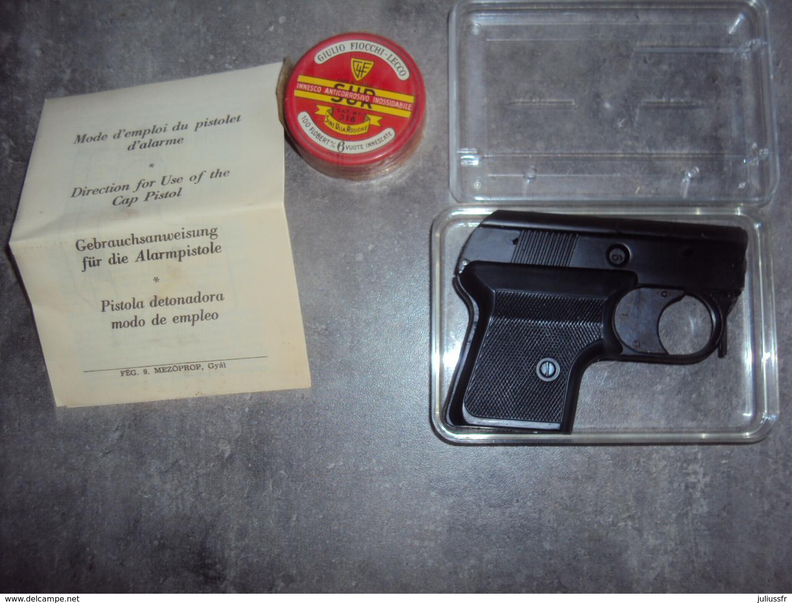 Pistolet D'alarme Neuf  Jelly Cal 6 Mm+ 100 Cartouches - Armes Neutralisées