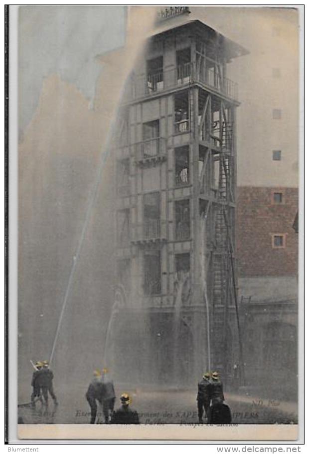 CPA Pompiers De Paris Non Circulé éditeur ND Colorisée - Petits Métiers à Paris