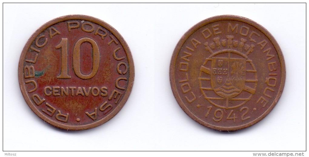 Mozambique 10 Centavos 1942 - Mozambique