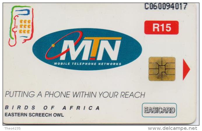 SOUTH AFRICA(MTN)  PHONECARD(CHIP) BIRDS GREAT GREY OWL  SAF-M 35-8/98-USED(2) - Owls