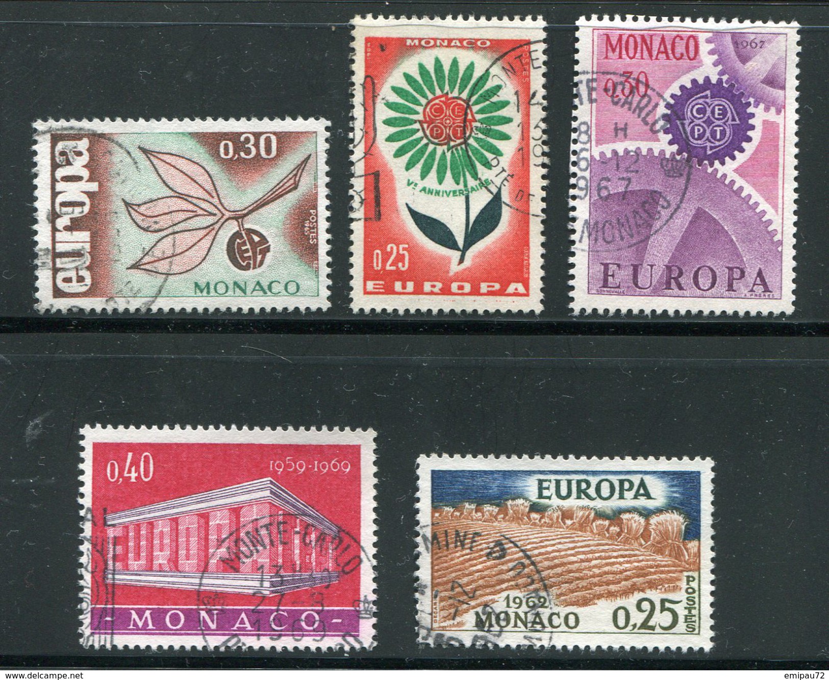 MONACO- Lot De De Timbres Europa- Oblitérés - Collections