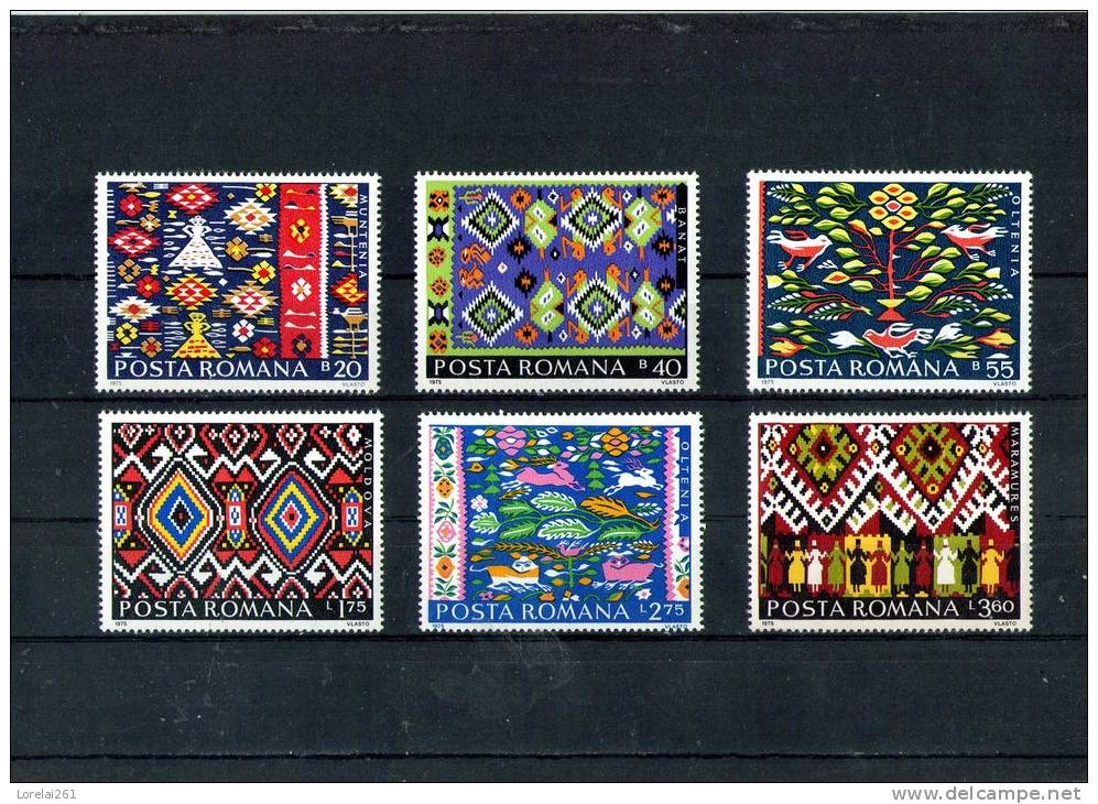 1975 - Tapis Roumains Yv No 2919/2924 Et Mi No 3297/3302 MNH - Nuevos