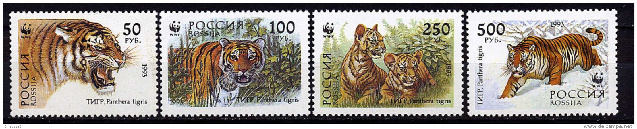 Russie ** N° 6029 à 6032 - Tigres  - - Full Years