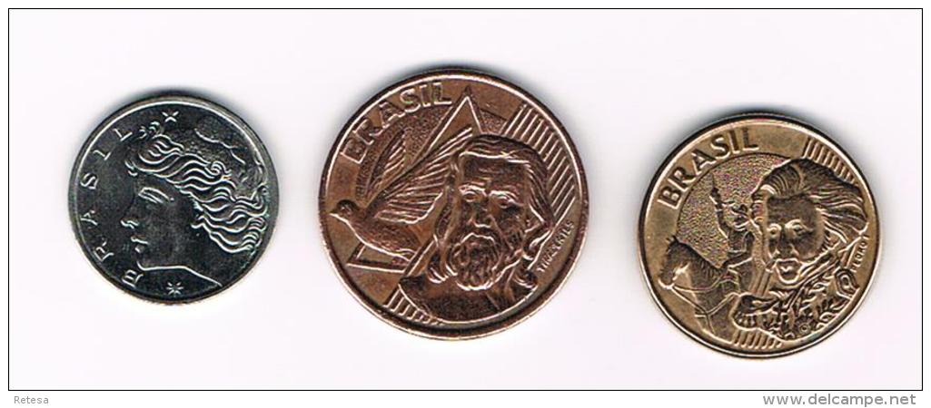 °°°   BRAZILIE  1 - 5 -10 CENTAVOS  1975 - 2002 -  2006 - Brazilië