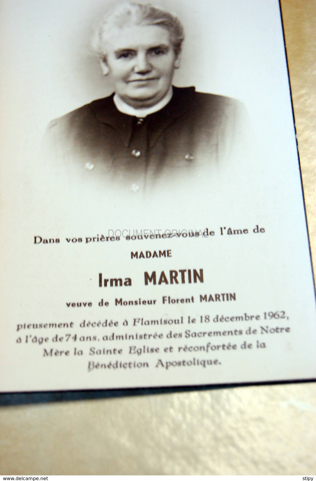 Irma Martin, Florent Flamisoul 1962 - Bertogne