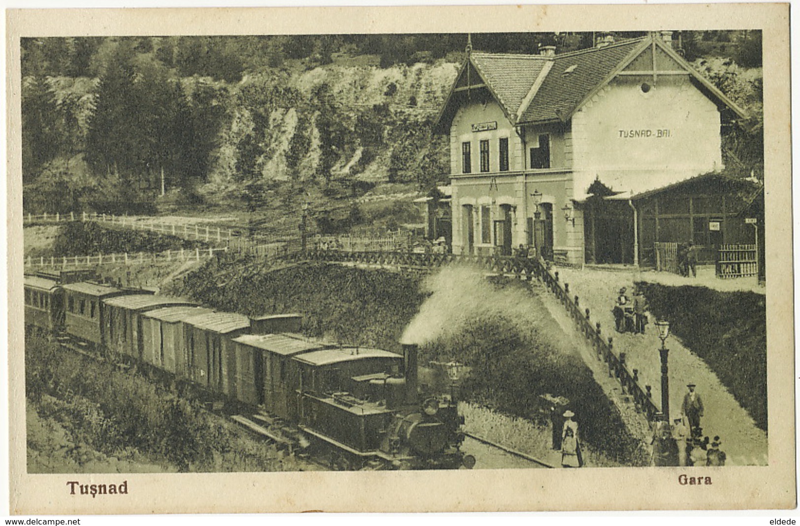 Tusnad Gara Gare Train  Fotograf Oscar Adler Brasov 1928 Brasso - Roumanie