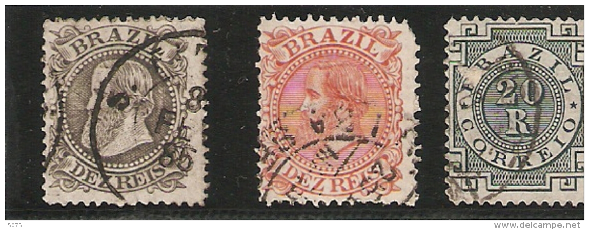 1882-85 Yvert 51-52-59 Obl - Used Stamps