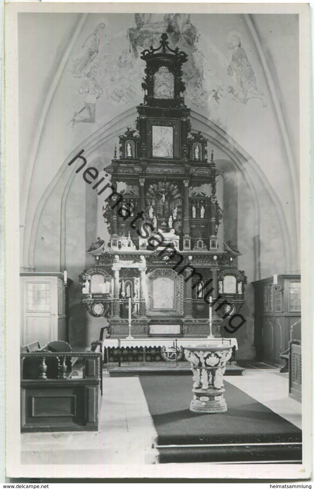 Varel - Kirche - Altar - Foto-Ansichtskarte - Varel