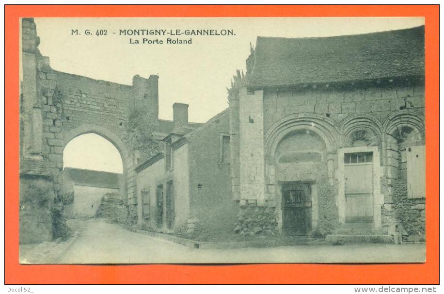 CPA 28  Montigny Le Gannelon " La Porte Roland "  LJCP 7 - Montigny-le-Gannelon