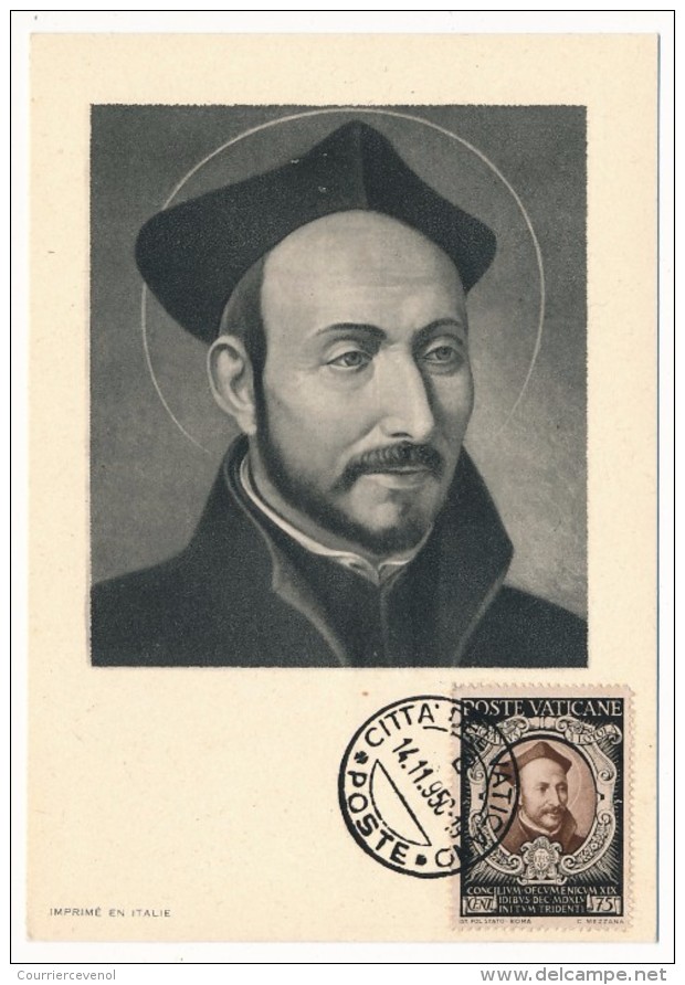 VATICAN - Série Commémorative Du Concile De Trente - Saint Ignace De Loyola - 1950 - Cartoline Maximum